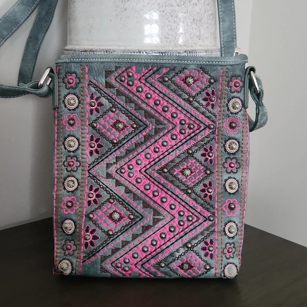 - P&G Tribal Print Crossbody Bag
